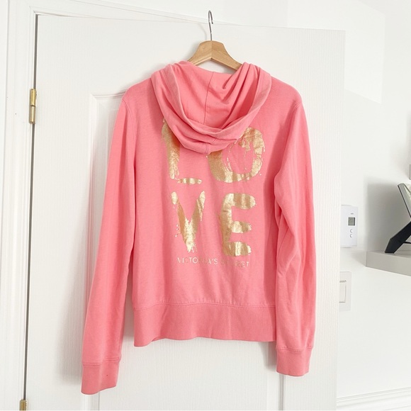 ✨RARE✨ VICTORIA SECRET | Pink super model essentials zip up - Picture 2 of 6